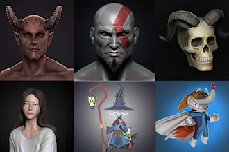 model or sculpt a character, weapon, or prop for you