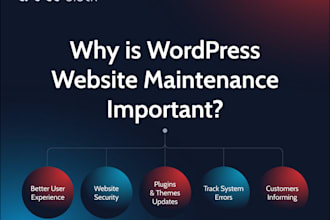 provide monthly wordpress website management and maintenance