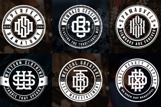 design symbolic initial letter monogram streetwear apparel clothing brand logo