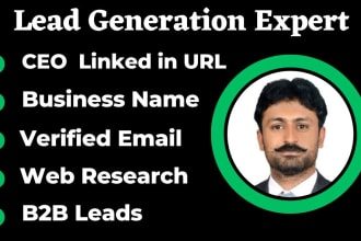 be your lead generation and prospect list building expert