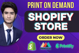 build print on demand shopify store, printful shopify store, pod dropshipping