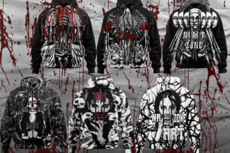 create hoodie and mock up y2k streetwear design