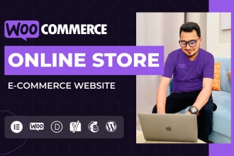 develop wordpress ecommerce website, design woocommerce website and online store