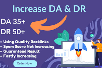 increase domain rating DR domain authority da