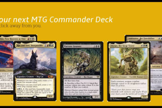 create or upgrade a mtg commander edh deck for you