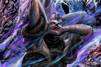 draw metal album cover