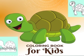 design 5000 unique activity coloring pages, kids worksheets, kindle ready