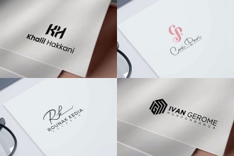 design personal brand name, initial letter logo, monogram