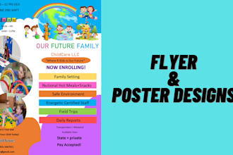 create flyer design and poster design
