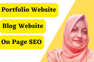design business website, blog website, portfolio website by wordpress, wix