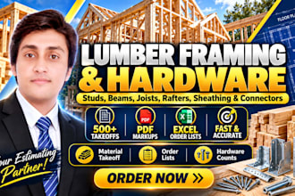 do material takeoff for lumber framing