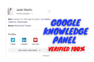 make google knowledge panel or knowledge graph perfectly