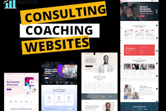 design consulting or coaching website, life coach website