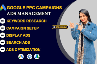 set up and optimize run google ads adwords PPC campaign from scratch, search ads