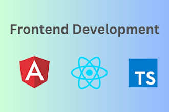 be your front end web developer in angular, react, typescript and material ui