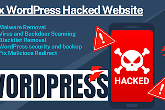 recover hacked wordpress site, remove malware and scan