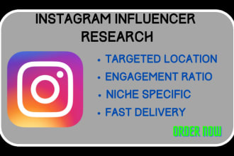 find best instagram influencer research