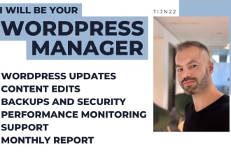 be your wordpress manager and care for your website