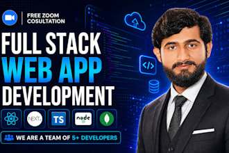be full stack web app developer frontend backend saas mvp software developer