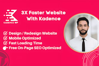 develop fast loading kadence pro wordpress gutenberg website