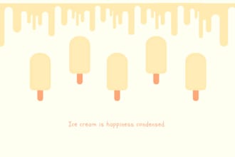 design modern icecream logo