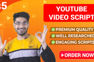 be your hindi script writer for your youtube channel
