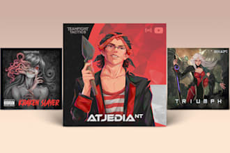 draw amazing album cover, single, song or podcast artwork
