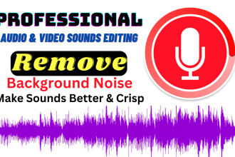 clean, convert, bg noise remove, improve clarity and crisp