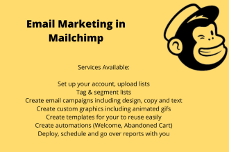 be your mailchimp email marketing expert