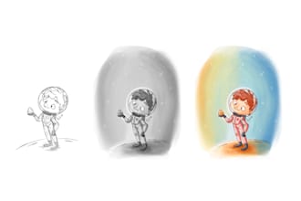 draw a cute illustration for your storybook