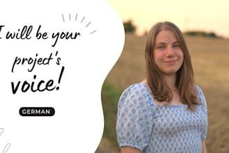 be your projects female voice in german