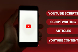 be youtube video script writer content creator