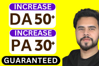 increase moz da pa 50 plus guaranteed increase domain authority