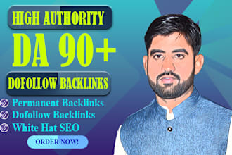 provide high authority da 90 plus dofollow SEO backlinks authority link building