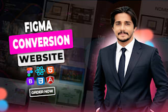 be your frontend developer, convert figma to html css, angular, react website