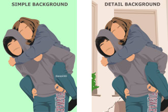 faceless minimalist avatar cartoon for your family or group
