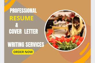 design and edit resume, cv, cover letter