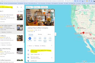 an email list google maps scrape and b2b lead generation