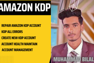 create and repair amazon KDP accounts