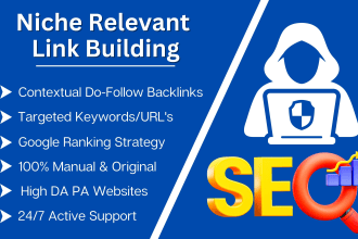 do SEO niche link building with contextual dofollow guest posting backlinks