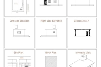 draft professional 2d architectural drawing