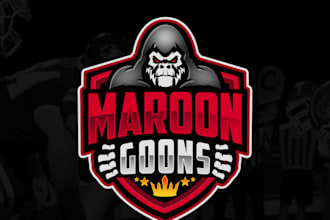 do a outstanding modern creative football weightlifting logo