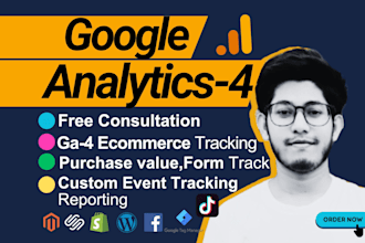 setup google analytics4, ga4 ecommerce event with consent mode v2 tracking