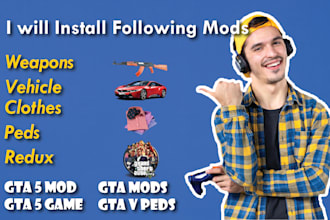 install all gta mods, gta v peds and gta mods in gta 5 game