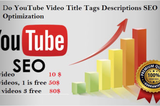 do youtube video title tags descriptions SEO optimization