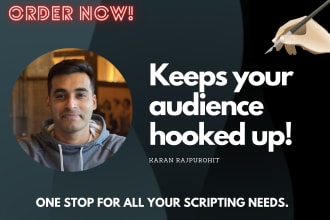 research and write you an engaging youtube video script on any topic