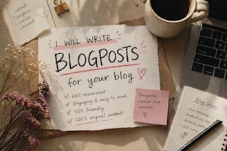 write blogposts for your blog