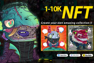 do unique nft art collection 100, 1k, 10k nft