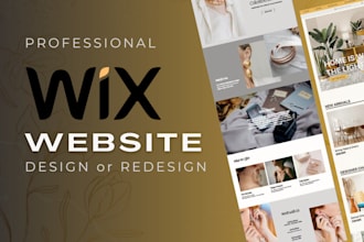 design wix website, redesign wix website, landing page