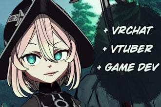 make custom vtuber, vrchat, vrm characters from scratch